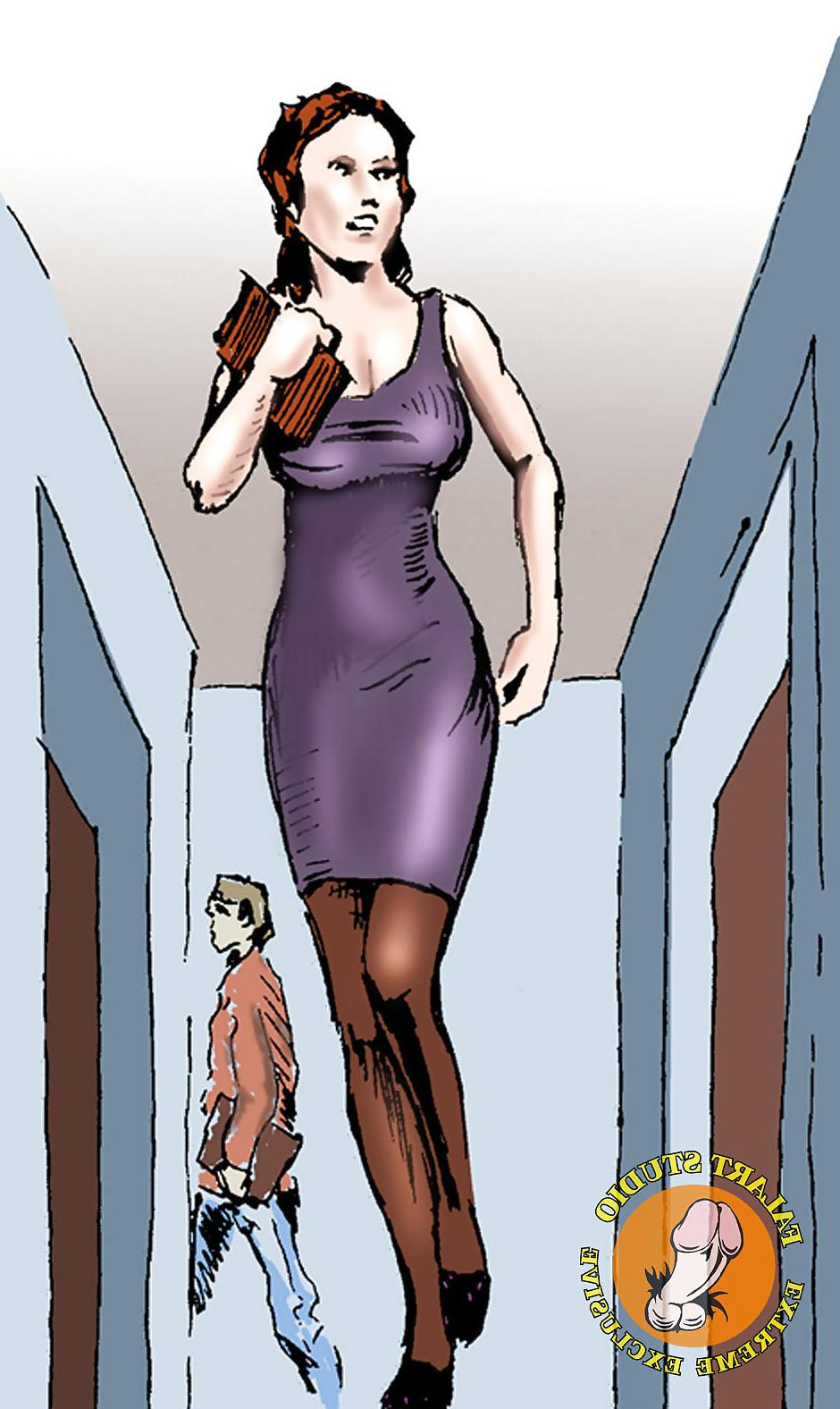 16P The hottie in a dress runs into two thugs and they...