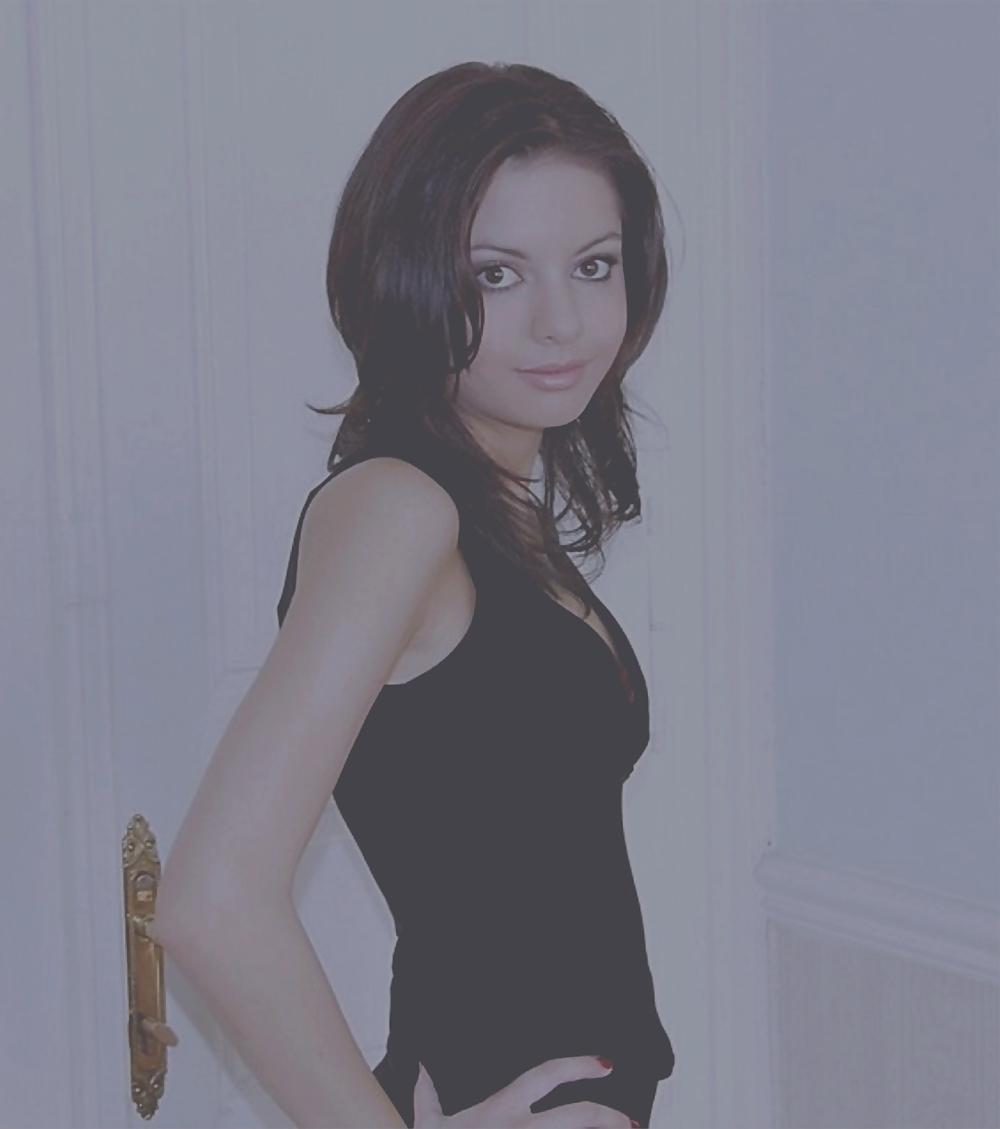 25P Aline and her black dress