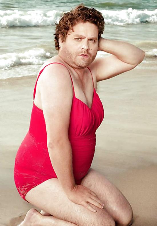 5P Zach Galifianakis In Swimwear (also ducklings)