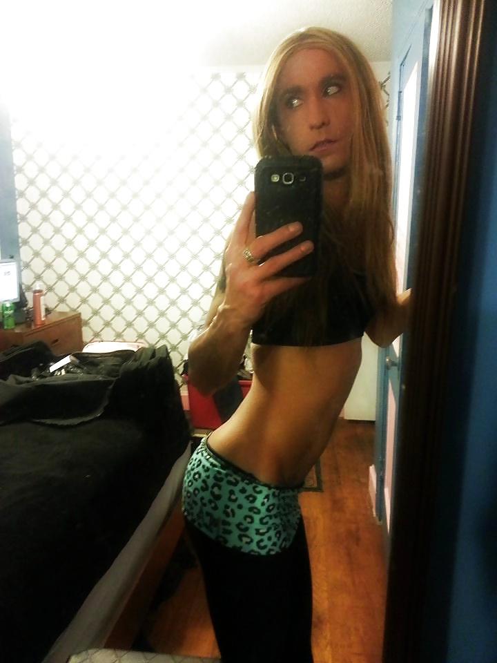 19P Ts Kimberly George Sexy blue Yoga Outfit 