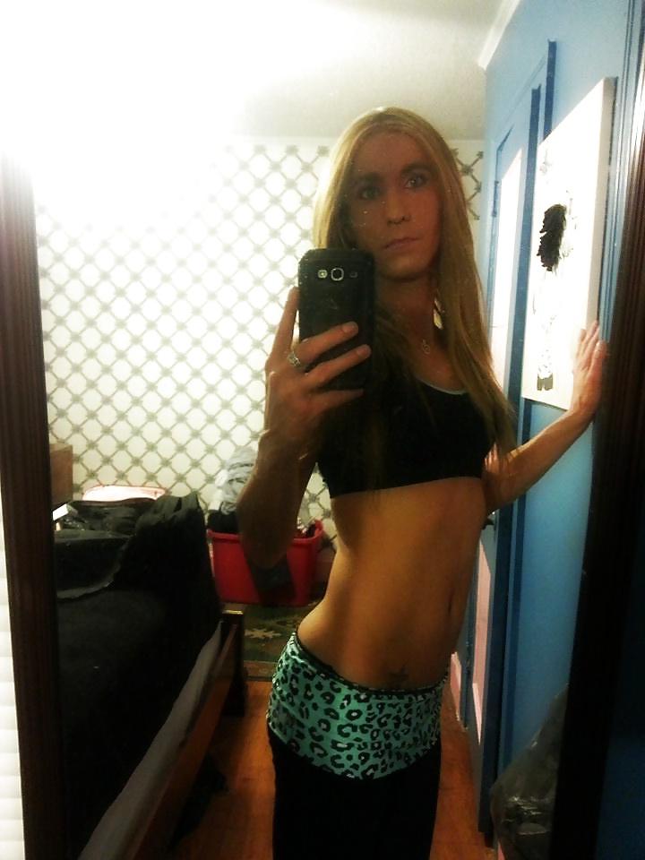 19P Ts Kimberly George Sexy blue Yoga Outfit 