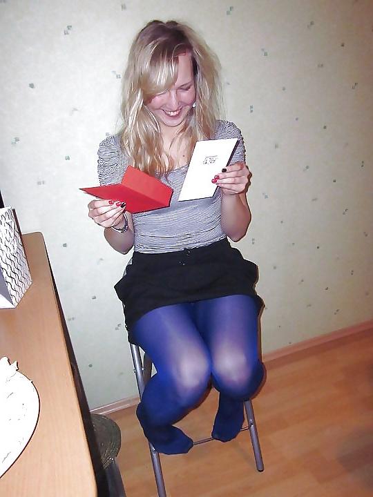 17P Stockings & Pantyhose in Blue