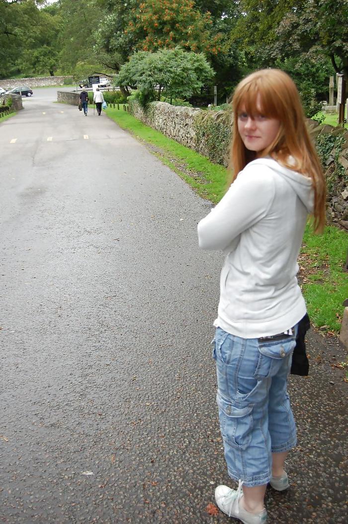 11P Sexy Little Redhead Outside