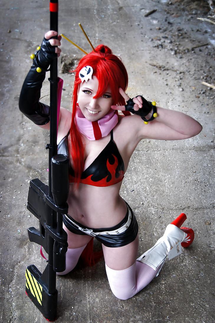 14P Cute cosplay: Gurren Lagann - Yoko Littner