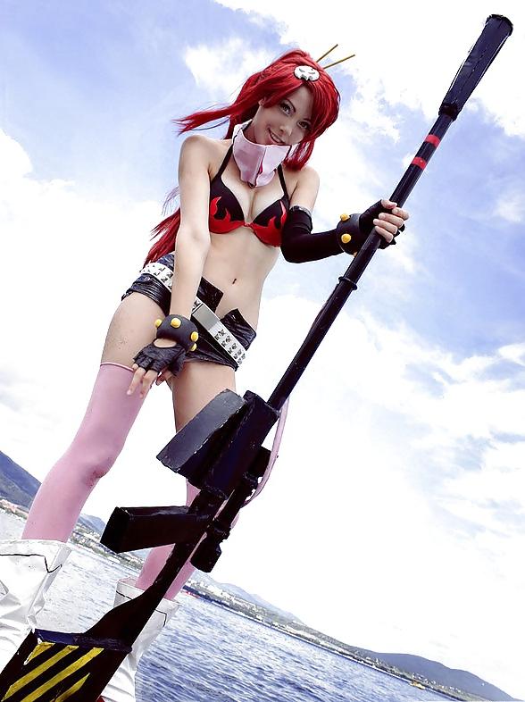 14P Cute cosplay: Gurren Lagann - Yoko Littner