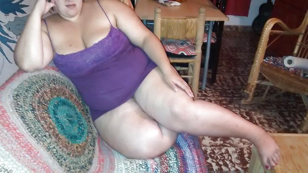 7P Ssbbw laura in violet  dress...