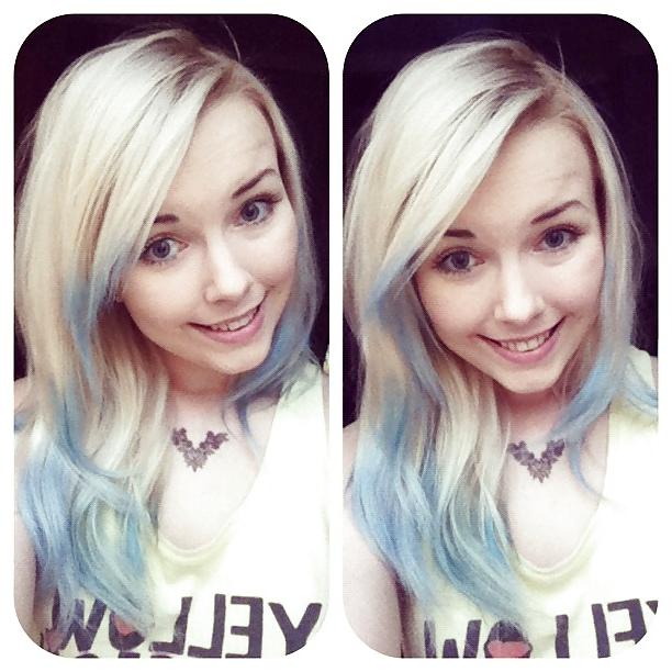 8P Blue Hair