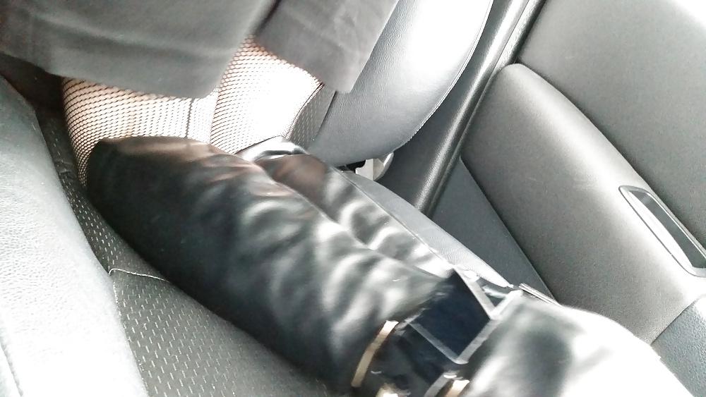25P French hairy mature wife with pantihose, upskirts 3