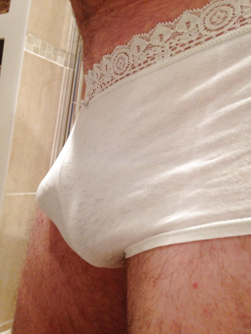 18P White cotton panties