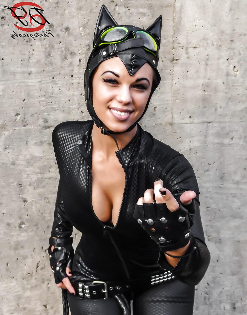 13P Leather and latex cosplay