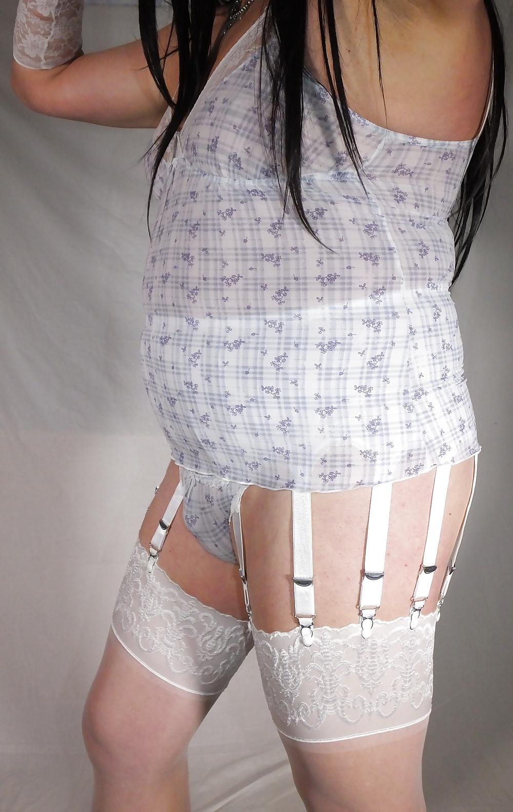 15P Shemale And Vintage Crossdresser Blue Panty