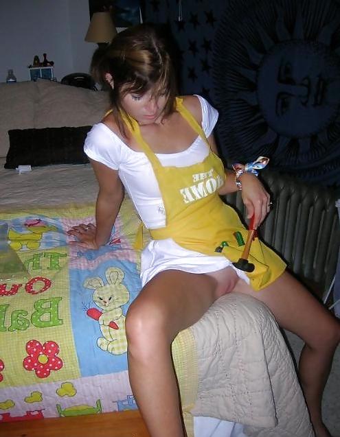 25P Young cutie playing dress up
