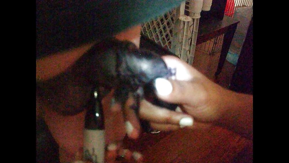 19P Little White Cock Colored Black
