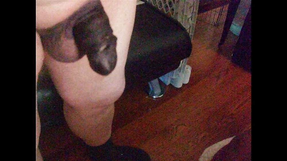 19P Little White Cock Colored Black