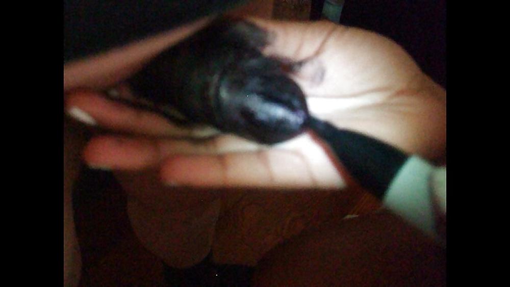 19P Little White Cock Colored Black