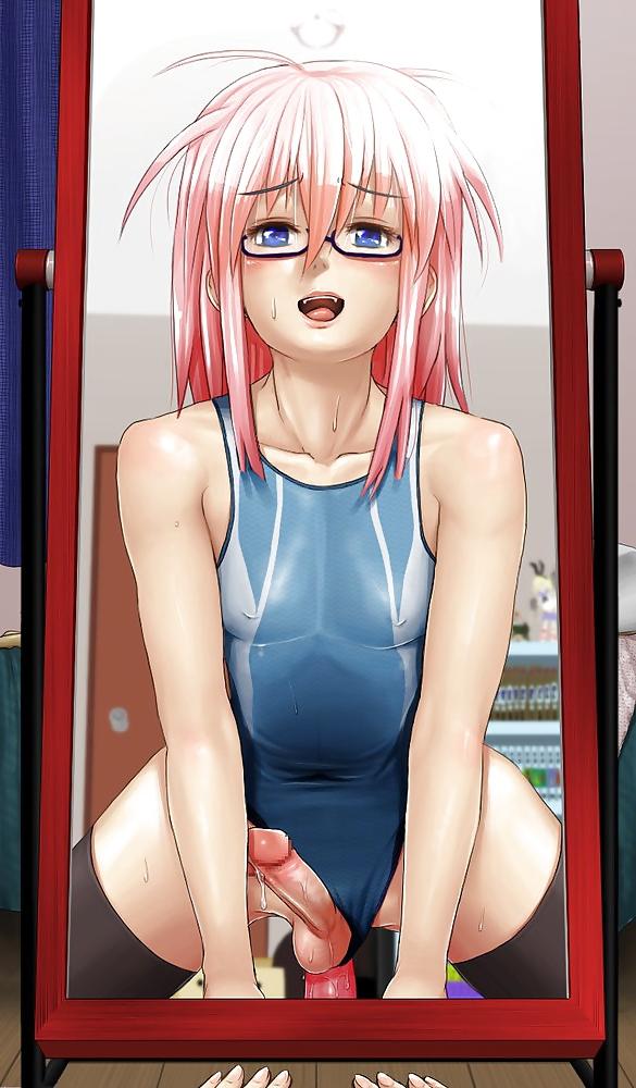 17P Wet & Glossy Swimsuit Trap Hentai Doujin by Po-Ju 