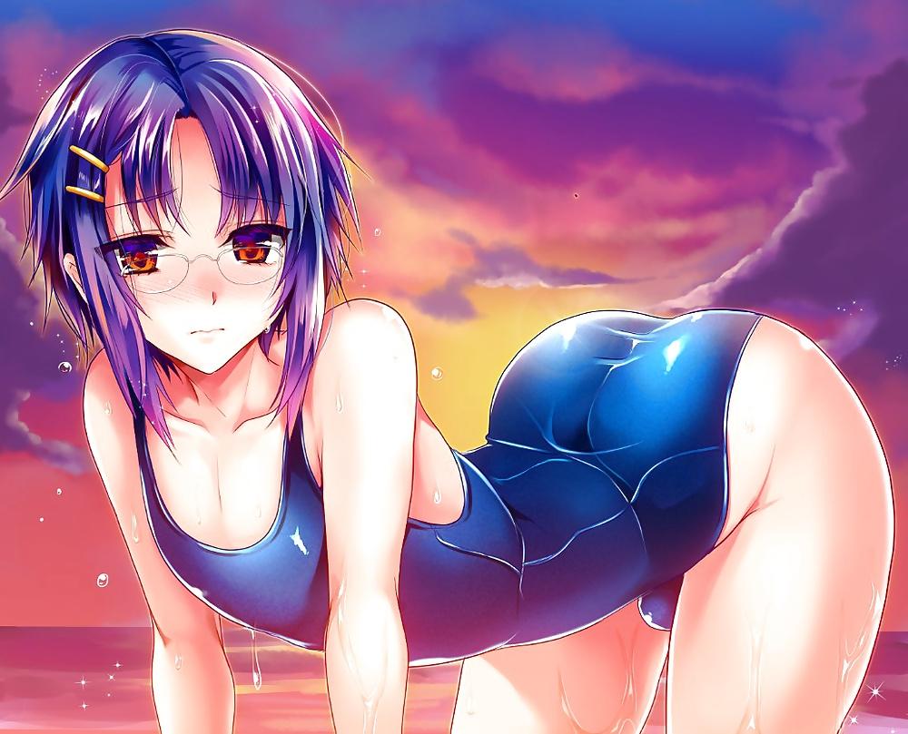 17P Wet & Glossy Swimsuit Trap Hentai Doujin by Po-Ju 