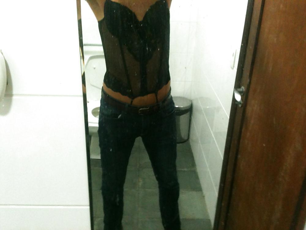 7P Night out wearing a corset