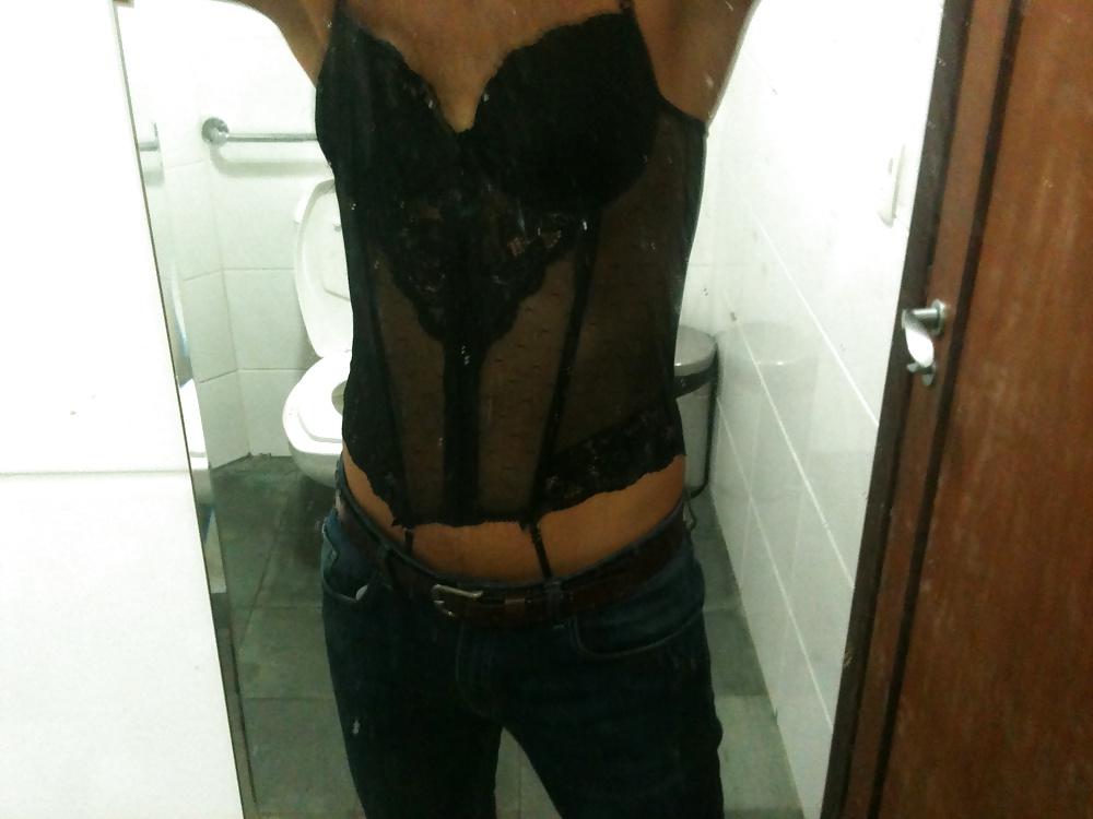 7P Night out wearing a corset