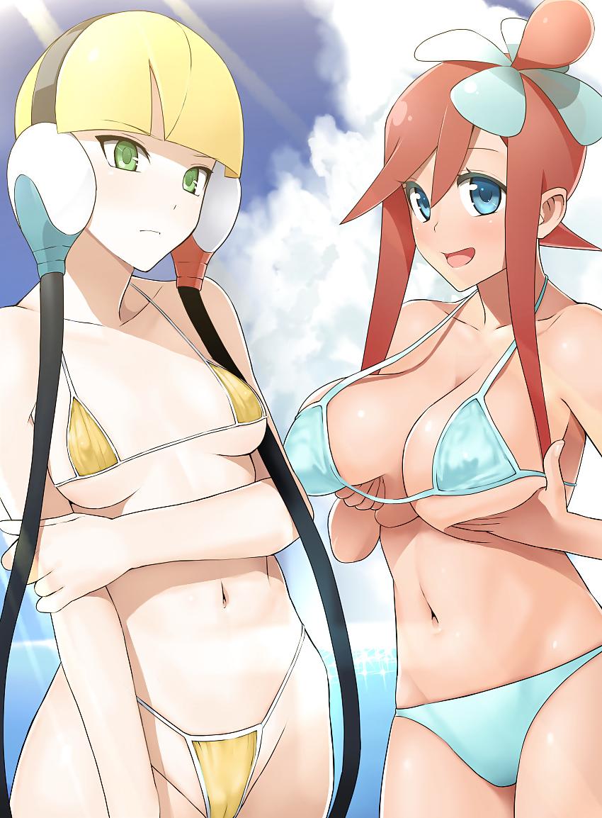 25P Hentai girls in swimwear