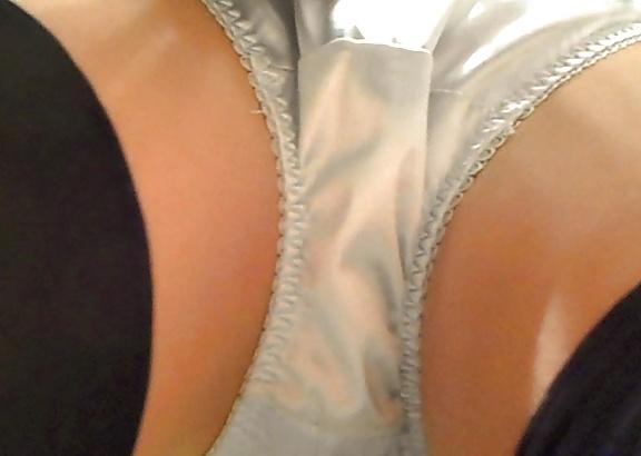 18P Blue Satin Panties