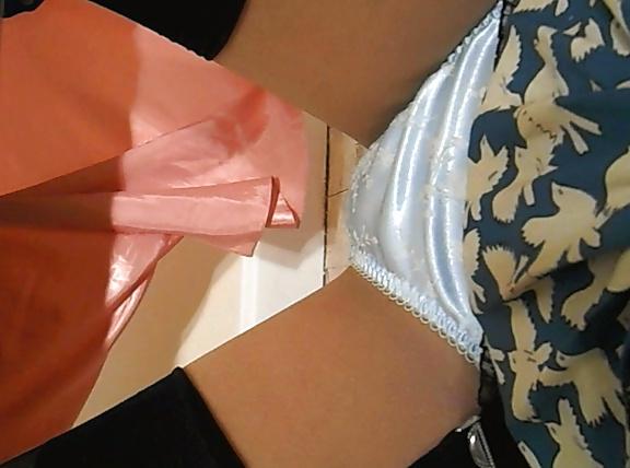 18P Blue Satin Panties