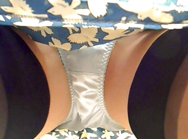 18P Blue Satin Panties