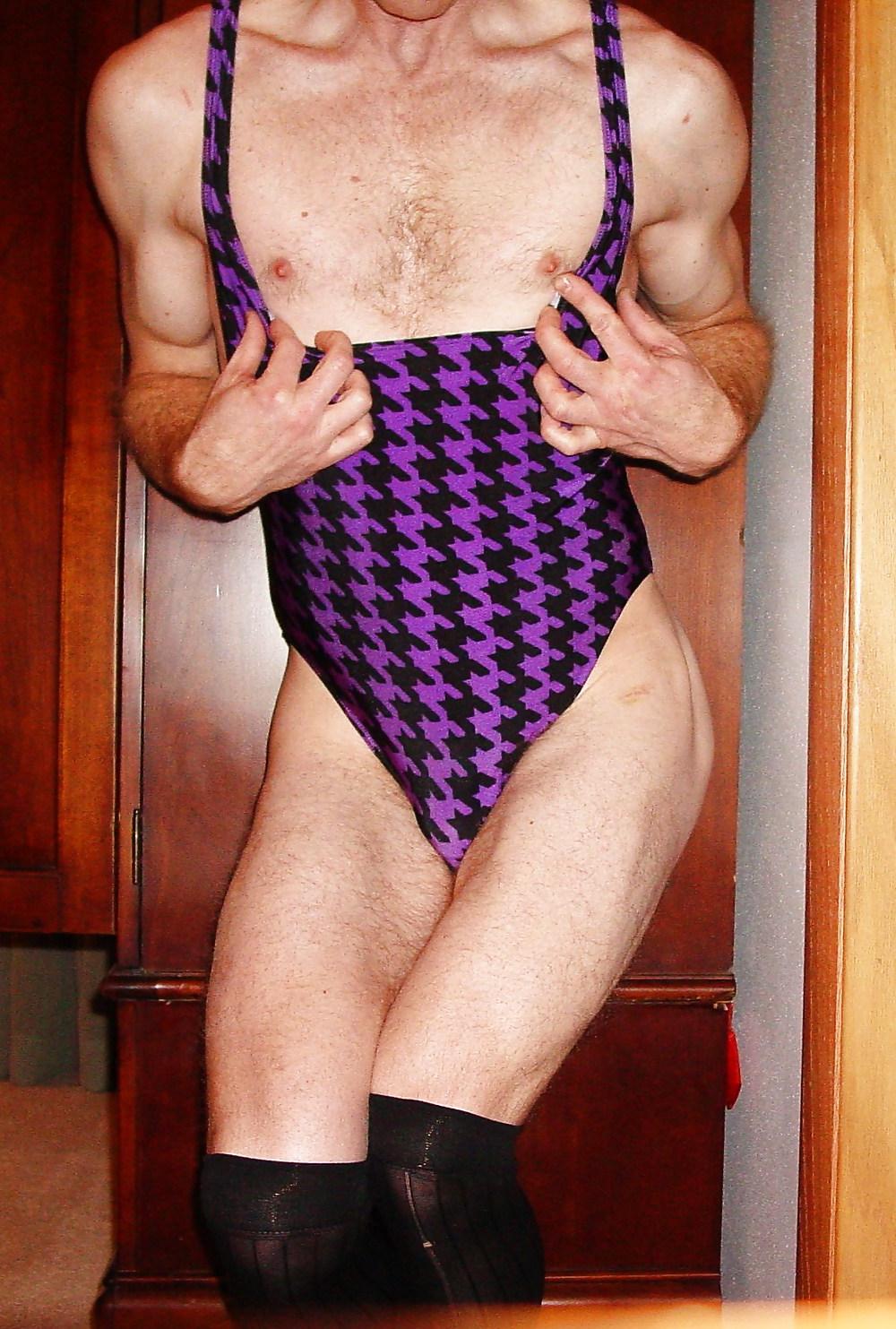 10P Purple & Black Swimsuit