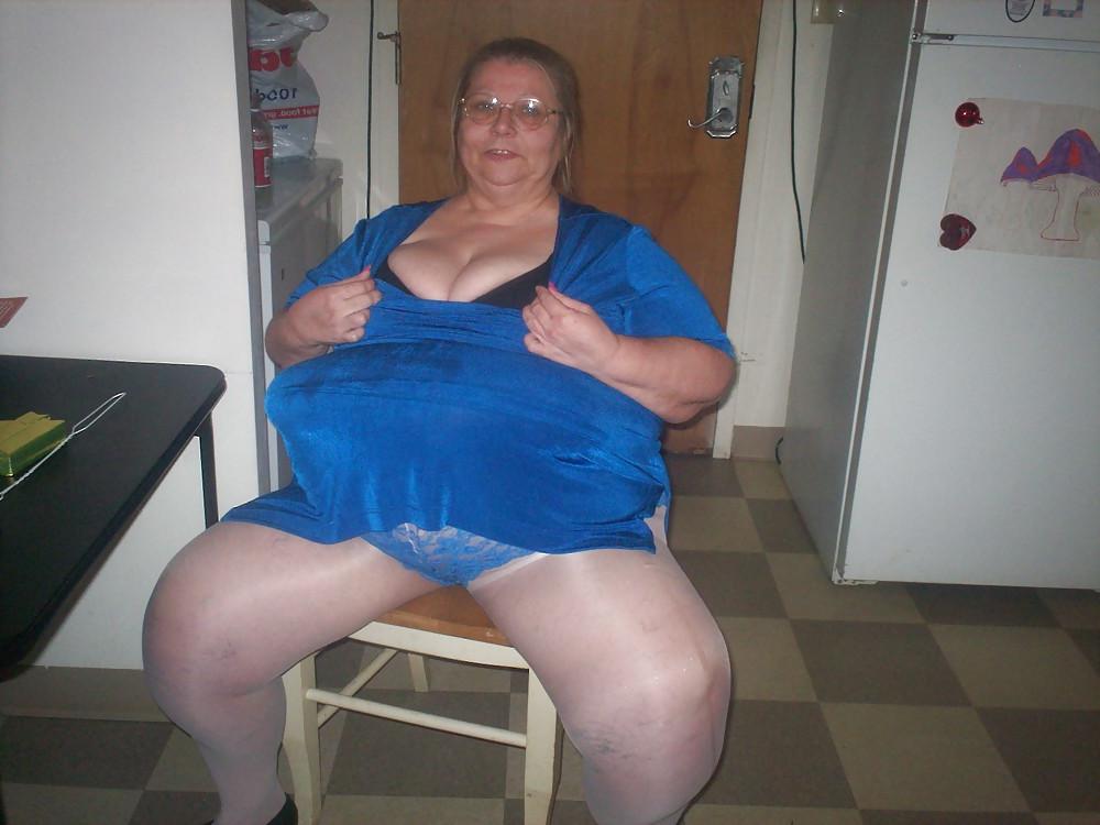 10P Blue dress white hose 