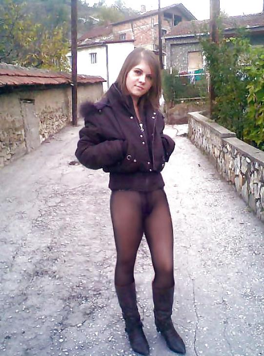 18P Black stocking & pantyhose