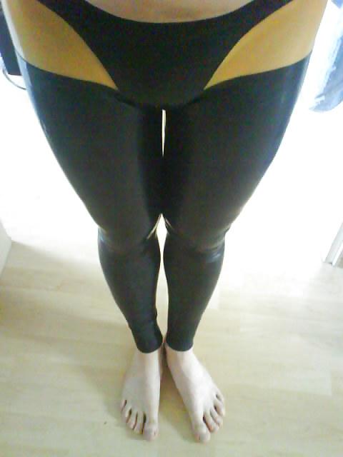 11P Latex leggins ,korsett