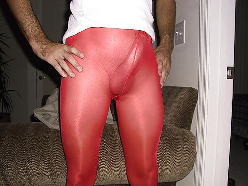 23P Red pantyhose, tights and stockings