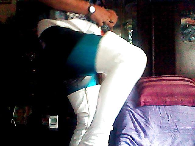 11P Shiny blue cd my white boots