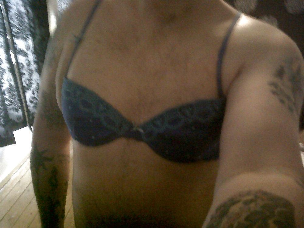 24P Me wearing my 18 yr old friends dirty knickers
