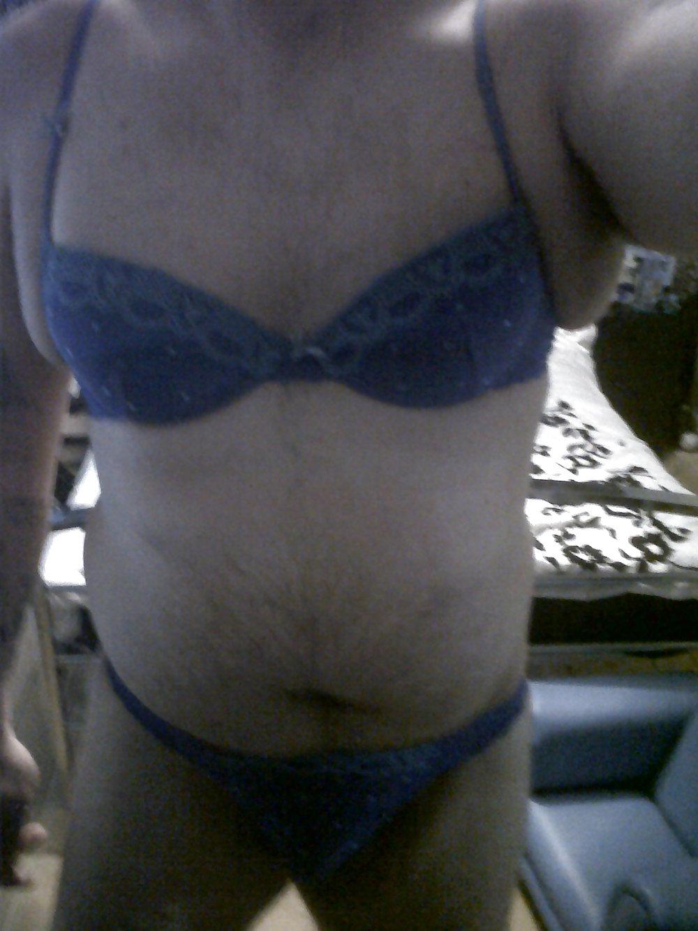 24P Me wearing my 18 yr old friends dirty knickers