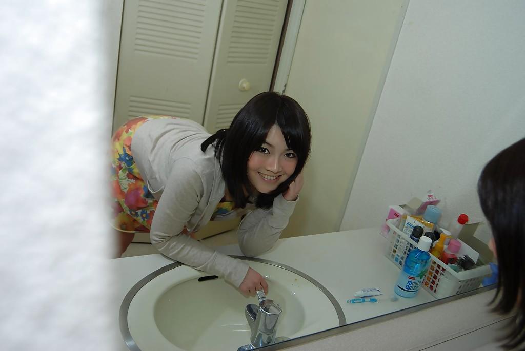 16P Arisa Maeda is posing on camera while wearing her sexy lingerie