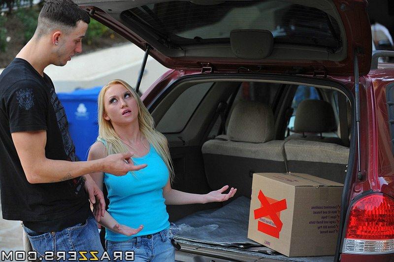 15P Bosomy cutie with neat ass Madison Scott sucks and fucks a big cock