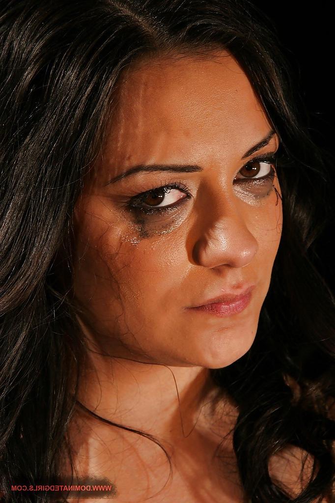 16P Busty brunette babe Esmeralda Del Sierra gets tortured and bonked