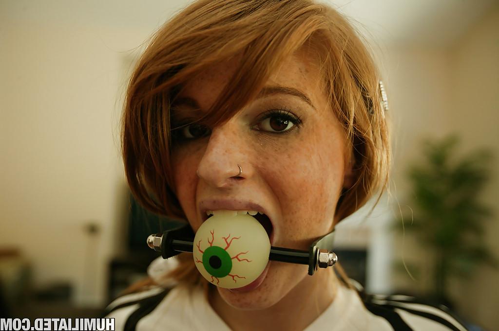 16P Teen babe Faye Regan gets tied up and fucked with a gag in her mouth
