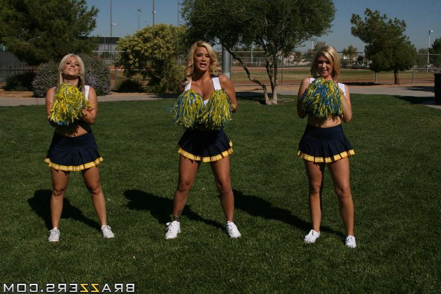 16P School cheerleader with big boobs Shyla Stylez has groupsex