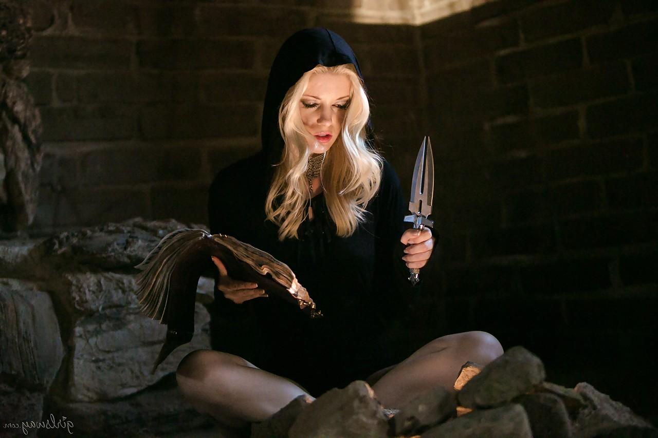 15P Fully clothed teens Dahlia Sky and Charlotte Stokely model in cosplay garb