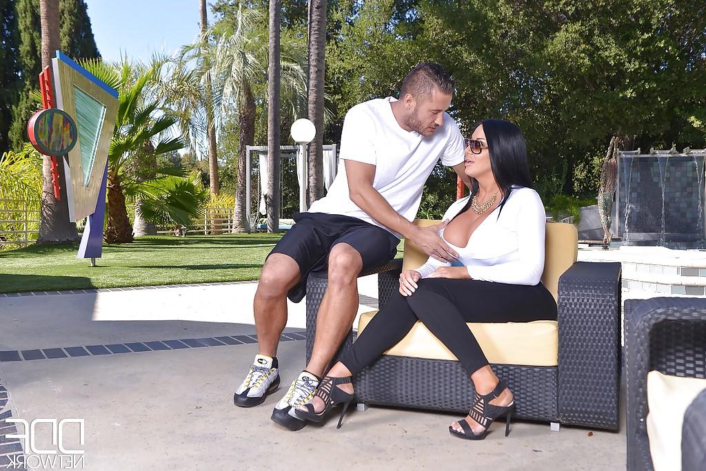 16P Big boobed brunette Latina Sybil Stallone riding cock during hardcore sex