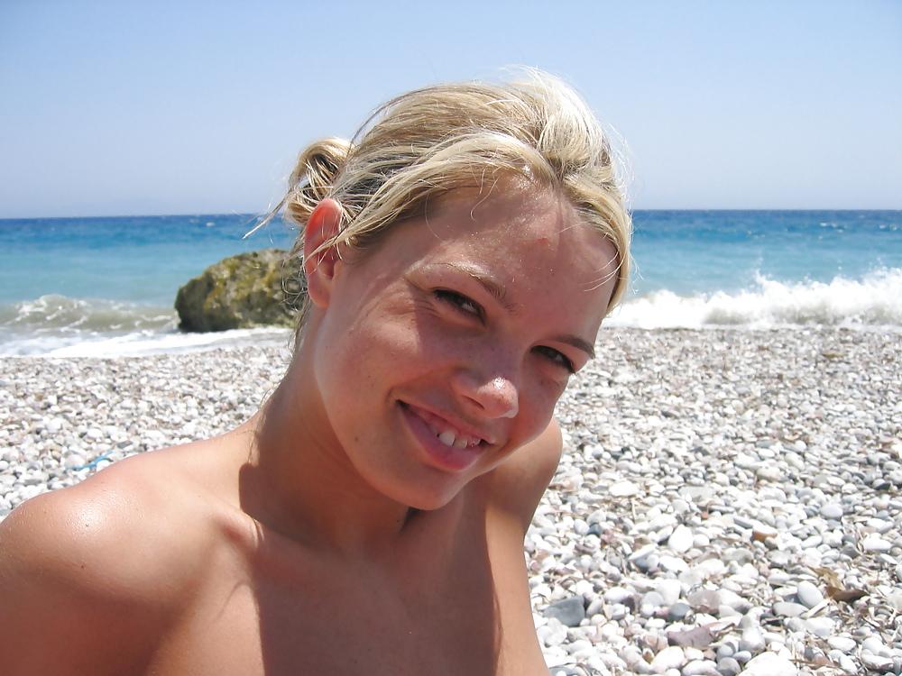 24P Cute Blonde Teen Going Dirty On Holiday