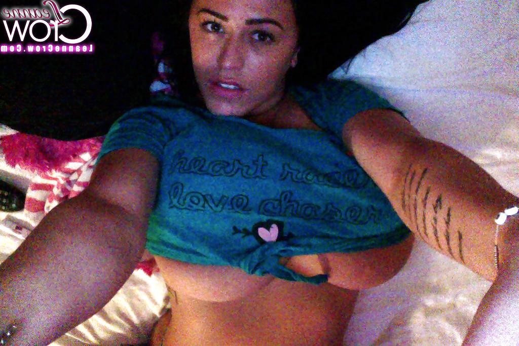 16P Leanne Crow takes part in a non nude posing scene in her panties