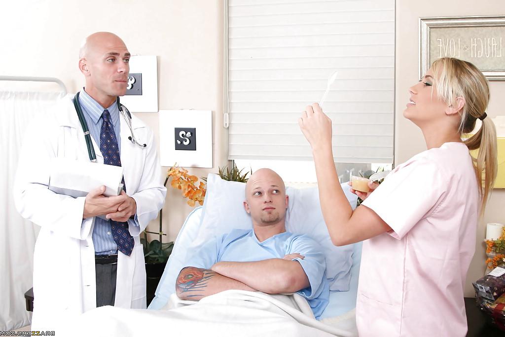 16P Busty MILF in nurse uniform Alanah Rae fucked by her horny patient