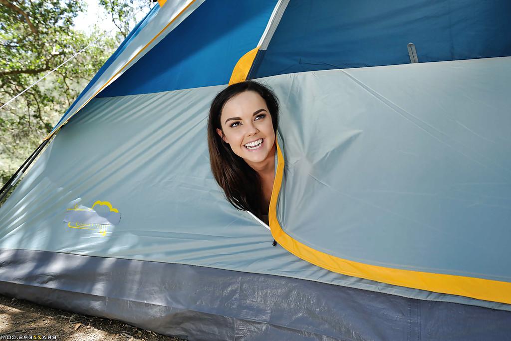 16P Outstanding young whore Dillion Harper getting fucked on a camping trip