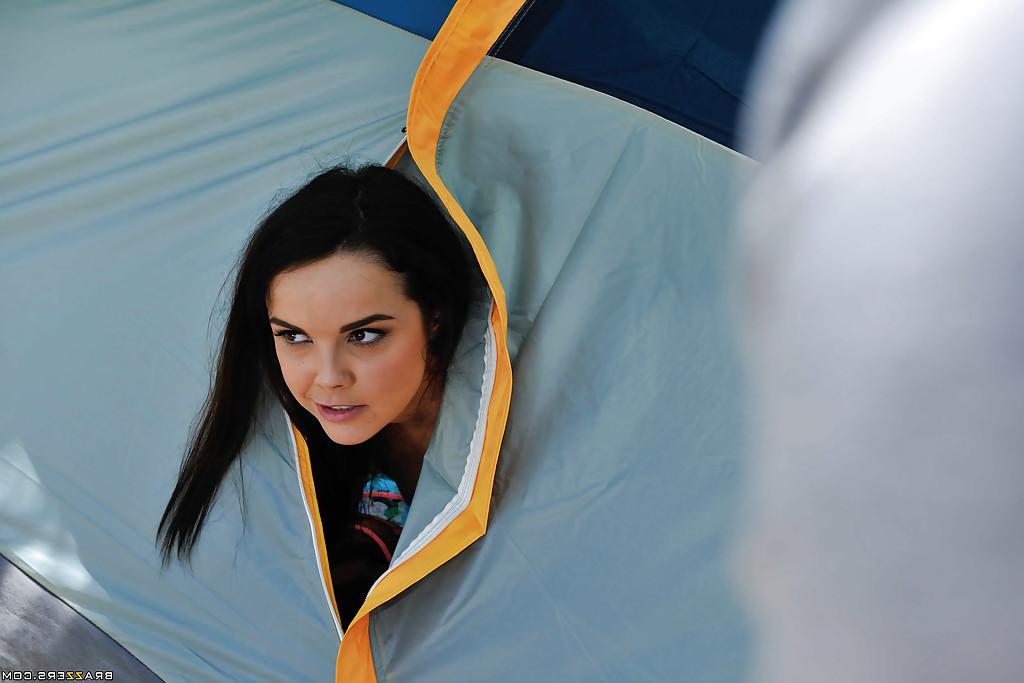 16P Outstanding young whore Dillion Harper getting fucked on a camping trip