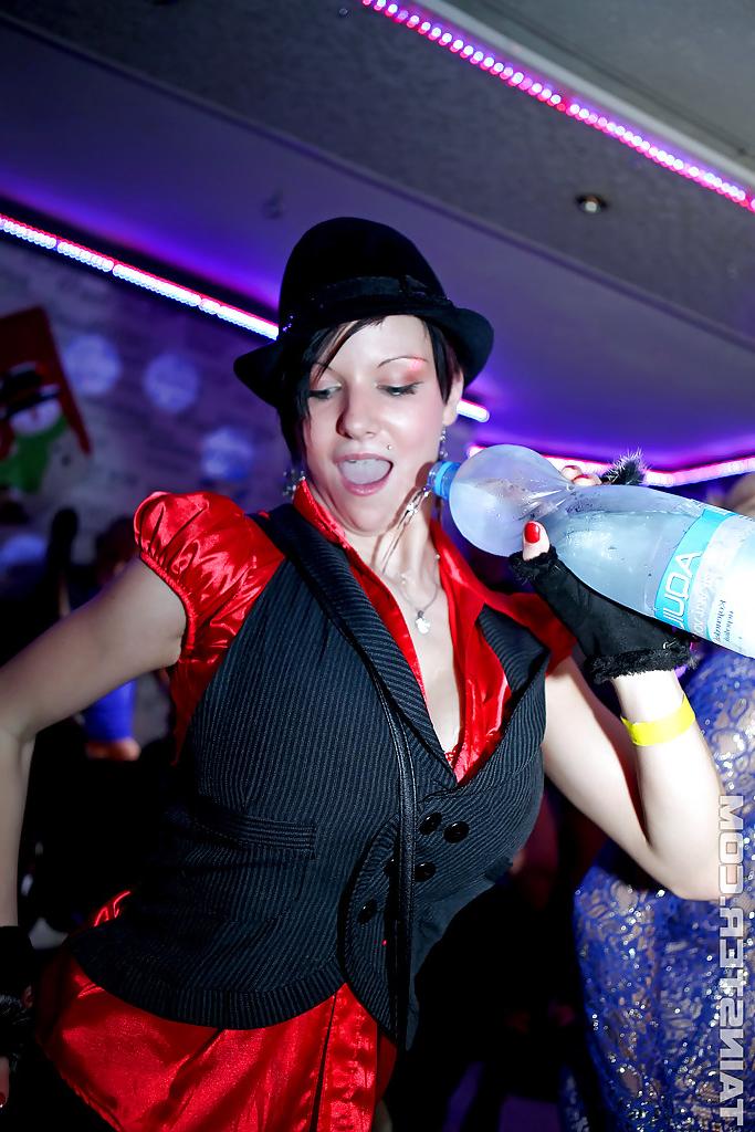 16P Steaming hot fashionistas getting drilled hardcore at the club party