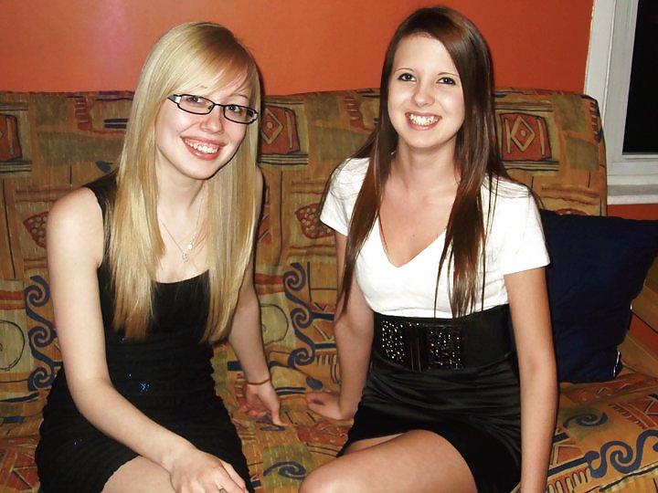 7P Very sexy french  teens redhead and glasses
