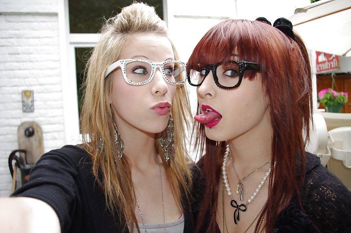 7P Very sexy french  teens redhead and glasses